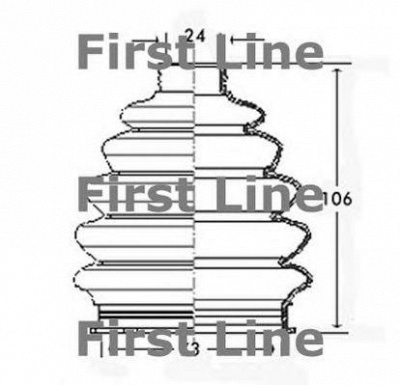 FIRST LINE fcb2328 -  Пыльник, приводной вал